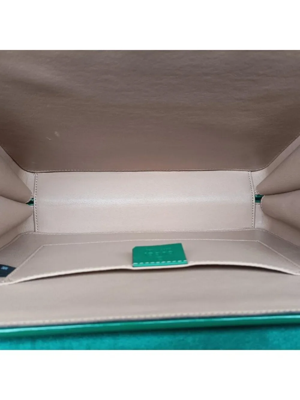 ★SOLD★ Gucci Sylvie Green Patent Shoulder - Picture 9 of 15